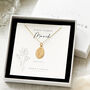 Personalised March Birth Flower Necklace – Daffodil Sterling Silver Gold Plated Gift For Her, thumbnail 2 of 12