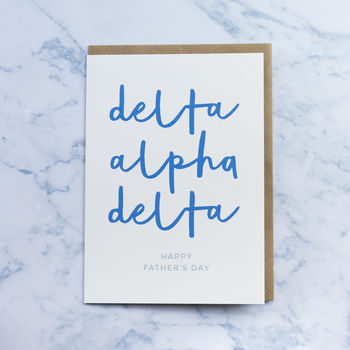 'Dad' Phonetic Alphabet Father's Day Card, 3 of 4