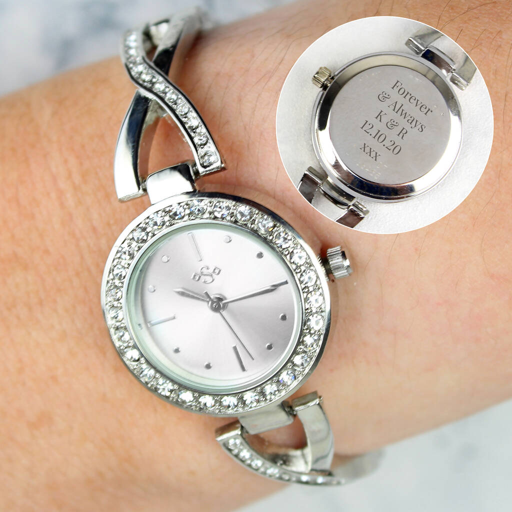 Personalised Diamante Watch For Ladies Gift By Sassy Bloom As seen on ...