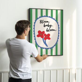 Bloom Baby Bloom Nursery Print, 4 of 7