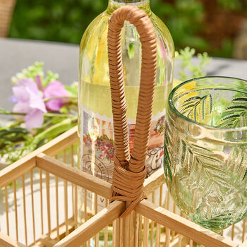 Bamboo Wicker Cutlery Caddy, 4 of 4