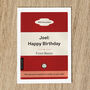 Personalised Birthday Card For Him Paperback Book Cover, thumbnail 7 of 7