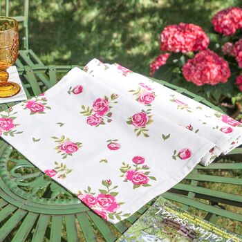 Helmsley Blush Floral Table Runner, 3 of 6