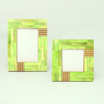 G Decor Green Wood Stylish Photo Frames, 3 of 6