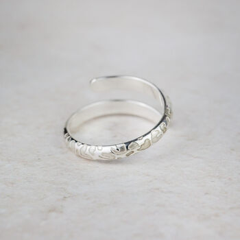 Sterling Silver Leopard Print Wrap Around Thumb Ring, 4 of 4