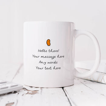 Personalised Mug 'Congrats You Clever Little Bean', 2 of 3