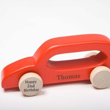 Personalised Handcrafted Red Car, 2 of 7