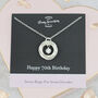 70th Birthday Birthstone Necklace, thumbnail 1 of 11