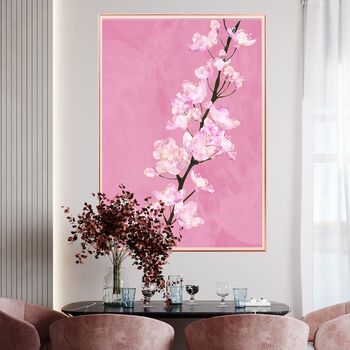 Custom Personalised Cherry Blossom April Flower Print, 2 of 5