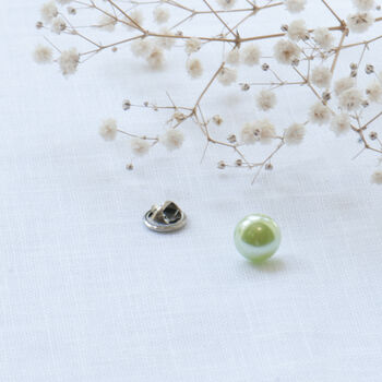 Light Green Faux Pearl Modesty Pin, 7 of 12