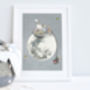 Personalised Picnic On The Moon Children's Art Print, thumbnail 2 of 8