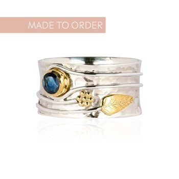 Personalised Secret Garden Sterling Silver Gemstone Ring, 10 of 12