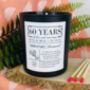 Personalised 60th Diamond Anniversary Meaning Candle, thumbnail 4 of 11
