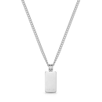 Small Ingot Men's Necklace Stainless Steel, 4 of 7