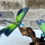 Handcrafted Emperor Dragonfly Wooden Sculpture Ornament, thumbnail 7 of 10