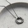 Personalised Men’s Textured Russian Rings Necklace, thumbnail 2 of 6