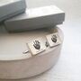 Stainless Steel Engraved Rectangle Cufflinks With Prints, thumbnail 1 of 2