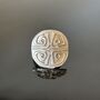 Swirl Pattern Silver Disc Adjustable Ring, thumbnail 2 of 9