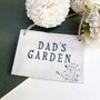 Dad's Garden Sign With Flowers, thumbnail 1 of 2