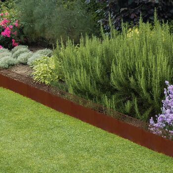 Filigree Metal Lawn Edging 20cm H Steel Garden Border Four.8m, 4 of 5