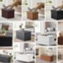 Foldable Storage Ottoman For Living Room And Bedroom, thumbnail 3 of 10