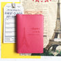 Paris Personalised Passport Cover, thumbnail 1 of 3