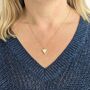 The Triangle Mother Of Pearl Gold Plated Necklace, thumbnail 3 of 6