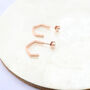 Minimal Geometric Hexagon Hoops, thumbnail 5 of 5