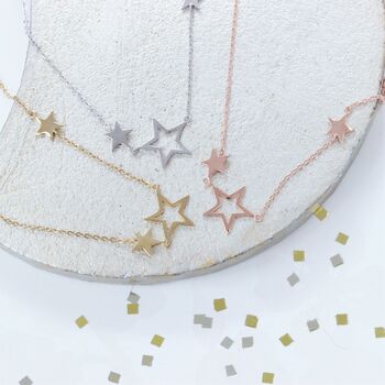 Wish Upon A Star Necklace In Sterling Silver, Rose Gold Or Gold Vermeil, 2 of 6