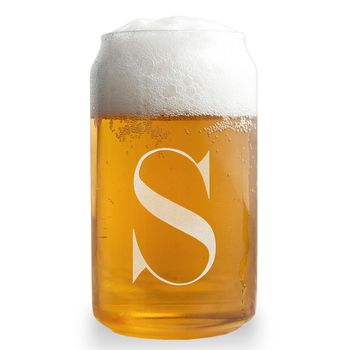 Monogrammed Can Shaped Glass, 3 of 3