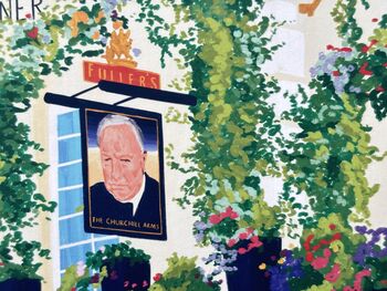 Kensington Churchill Arms Art Print, 4 of 4
