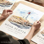 Canada Nova Scotia Travel Poster, thumbnail 1 of 7