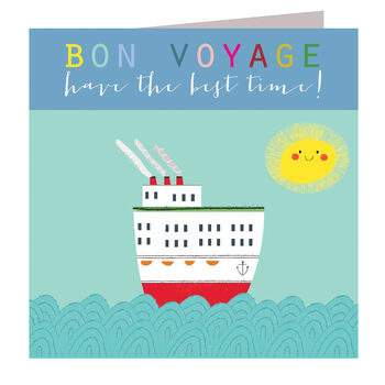 Bon Voyage Greetings Card, 3 of 5