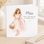 Will You Be My Flower Girl Pink Custom Card, thumbnail 1 of 4
