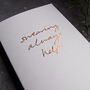 Swearing Always Helps Hand Foiled Empathy Card, thumbnail 2 of 3