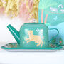 Jungle Animal Tea Set With Personalised Case, thumbnail 5 of 7