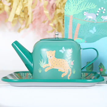 Jungle Animal Tea Set With Personalised Case, 5 of 7