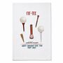 Personalised Fif Tee Tea Towel 50th Birthday Gift For Golfers, thumbnail 4 of 8