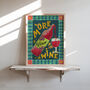 More Wine Art Print, Wine Illustration, thumbnail 7 of 9