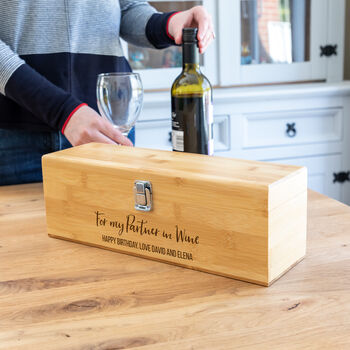 Personalised Partner In Wine Box With Accessories, 3 of 3