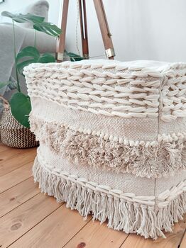 Moroccan Style Foot Stall Pouffe, 5 of 6