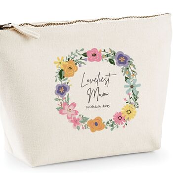 Loveliest Mum Toiletries Pouch Personalised, 2 of 2