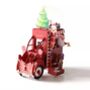 Pop Up 3D Christmas Card Santa Van And Snowman, thumbnail 4 of 5
