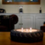 Off Road Wheel Candle Holder Car Gift | Refillable | Land Rover Gift | Candles For Men | Fresh Linen, thumbnail 2 of 4