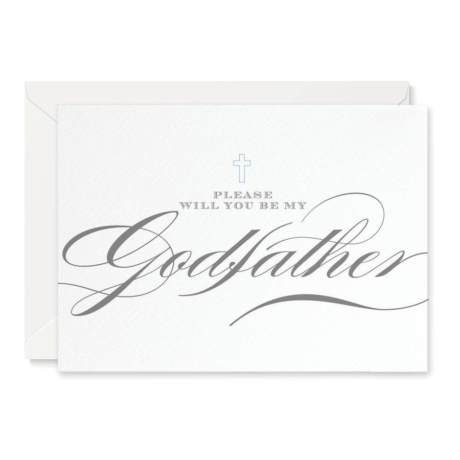 Script 'Will You Be My Godfather?' Card