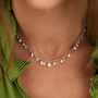 Custom Morse Code Mother Of Pearl Necklace, thumbnail 3 of 11