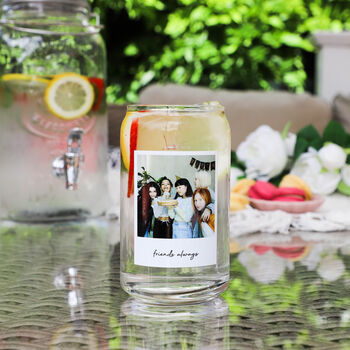 Personalised Snapshot Printed Can Glass, 2 of 7