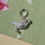 Racing Pigeon Charm Sterling Silver, thumbnail 1 of 10