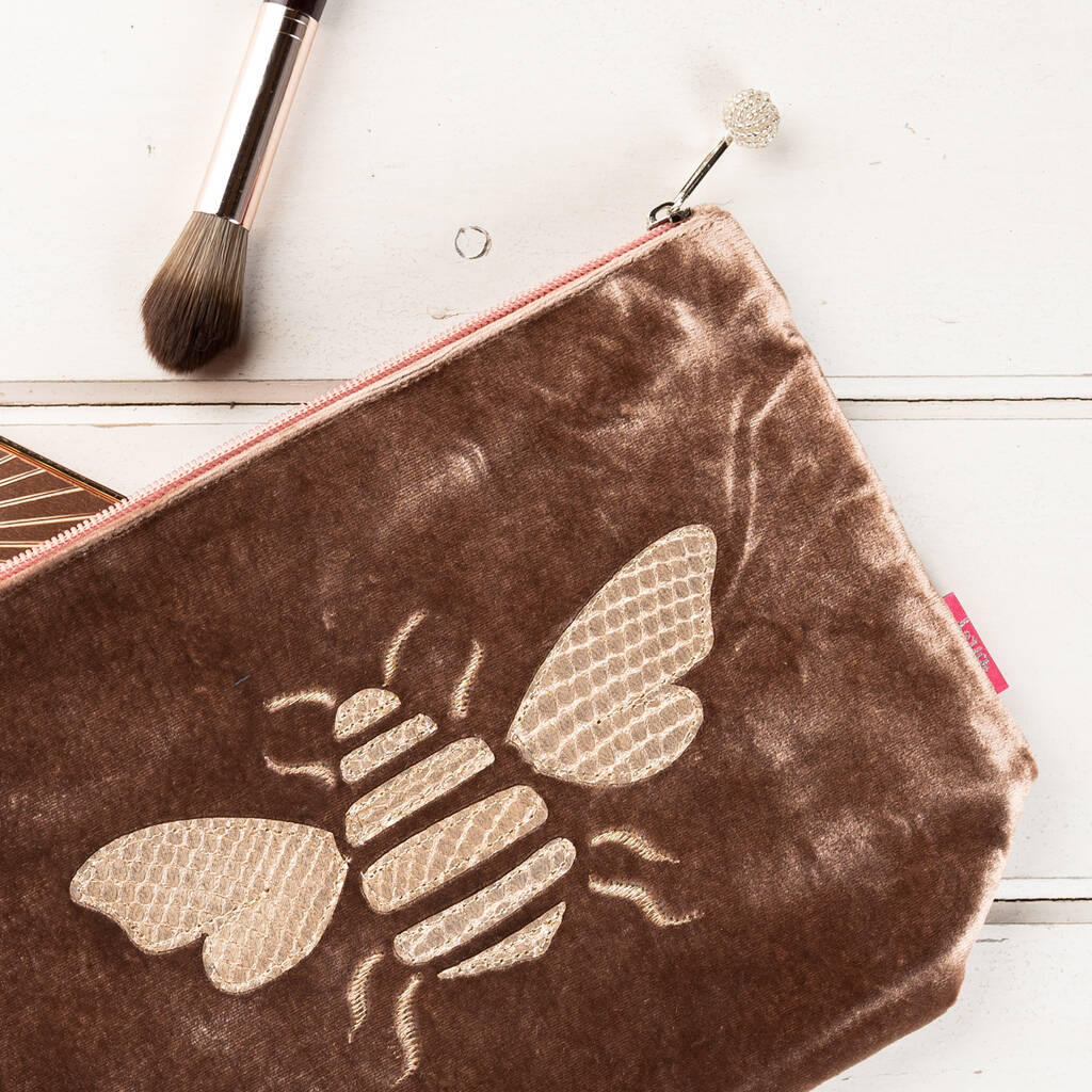 velvet bee make up bag