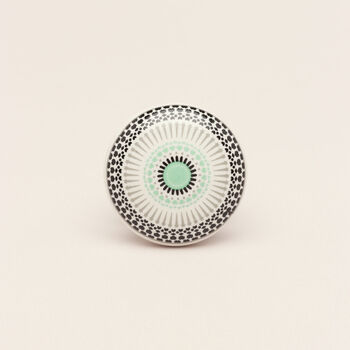 G Decor Positive Energy Radiance Patterned Cupboard Ceramic Door Knob, 3 of 5